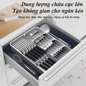 Khay để đũa thìa, dao nĩa, dụng cụ nhà bếp - giữ gọn ngăn kéo nhà bếp