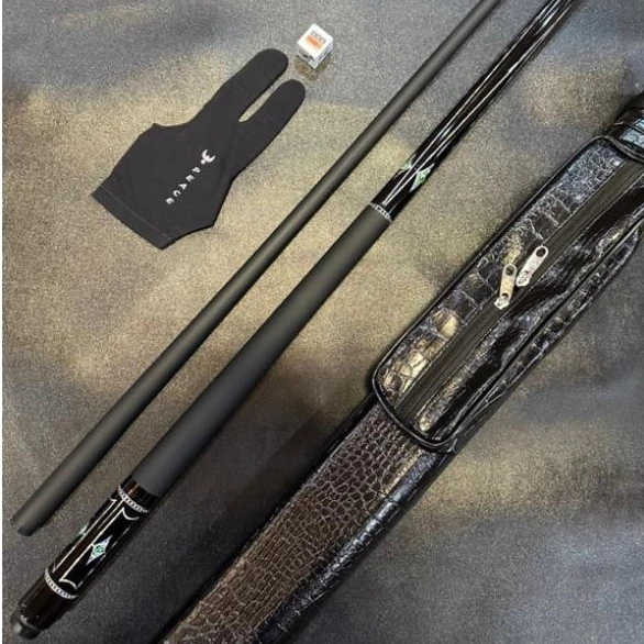 Cơ Bida Carbon - cơ HCTQ KIM CƯƠNG - Cơ phủ carbon đã lên tẩy mềm kính- Tặng kèm Bao Da, lơ, găng tay