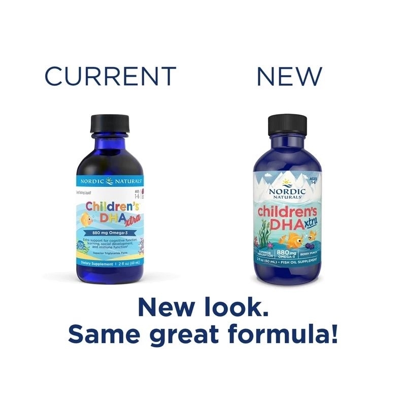[Nhập Khẩu Tem Phụ+Date 2028] Thực phẩm bảo vệ sức khỏe Nordic Naturals Baby's DHA 60ml cho bé 0m-1y