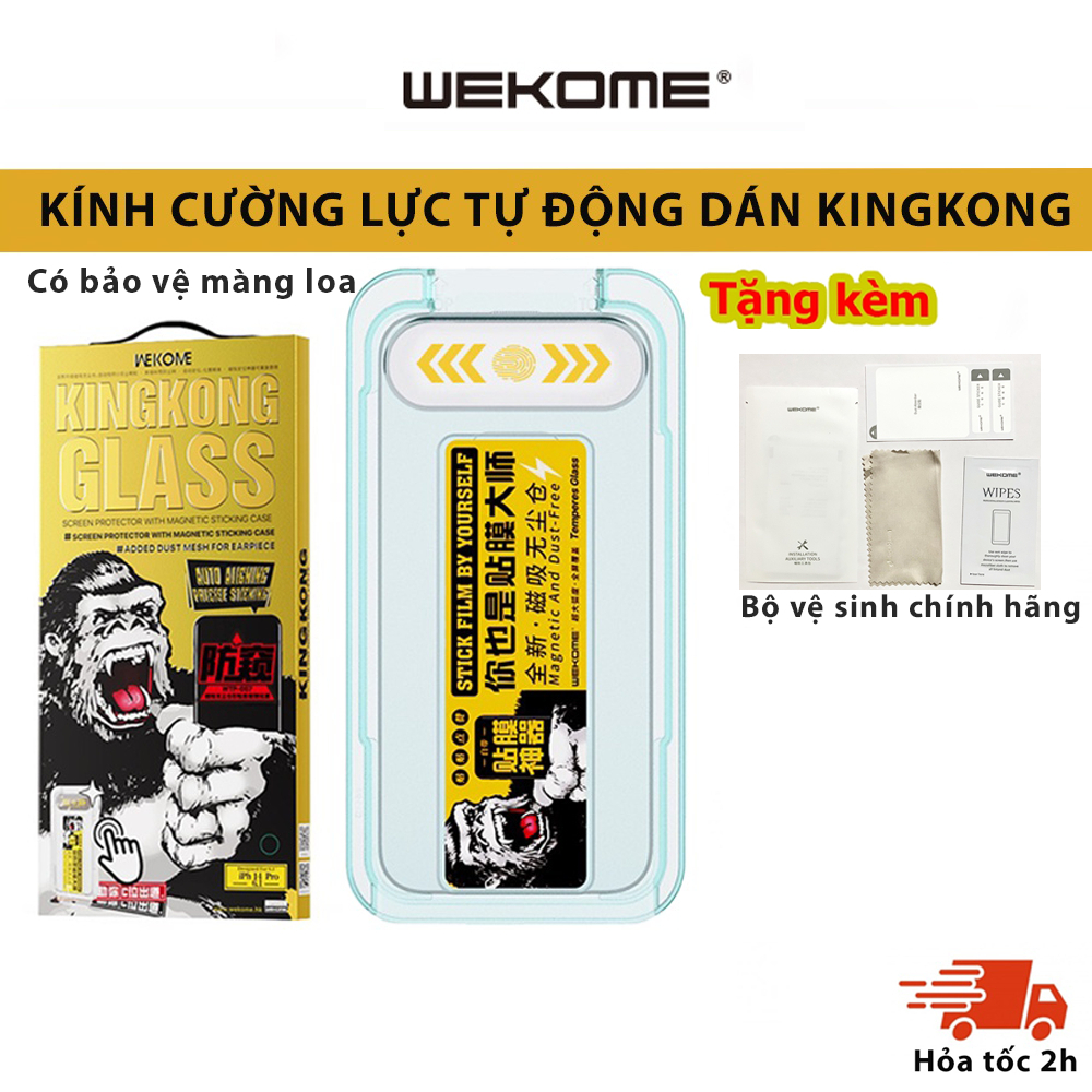 Ảnh Kính cường lực tự dán KINGKONG WEKOME 057-034 bảo vệ màn hình máy cho Iphone X XS XSM 11 12 13 14 15 2