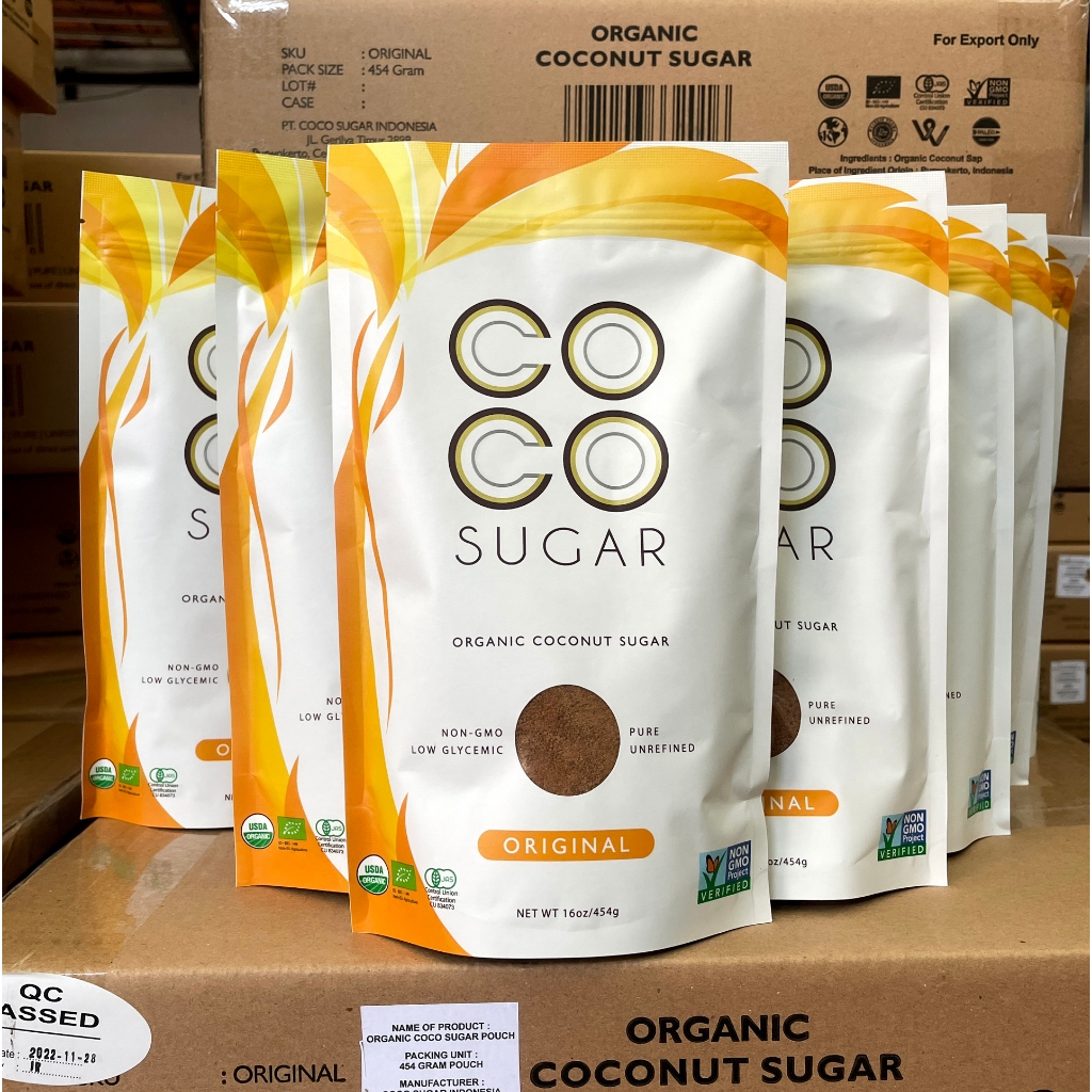 Ảnh Đường mật hoa dừa hữu cơ PT COCO SUGAR 454g - Phù hợp chế độ ăn kiêng, keto, đường dừa hữu cơ Indo, Tốt Cho Tiểu Đường 2