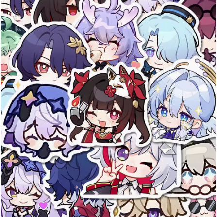 Sticker/Hình dán HSR Honkai Star Rail 99 miếng cute qtqd | Shopee Việt Nam