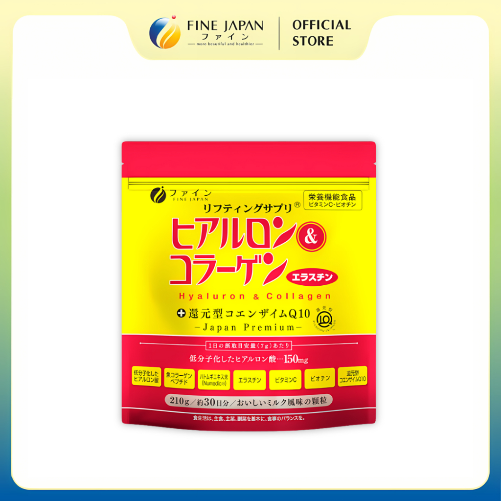 Bột uống Hyaluron & Collagen FINE JAPAN hạn chế lão hóa da gói 210g ...