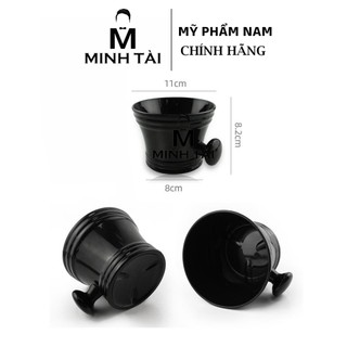 Combo bát chổi quét bọt cạo râu nhựa ABS Classic