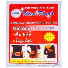 Miếng dán  giữ ấm - giữ nhiệt THIÊN THANH giữ ấm cơ thể hộp 10 miếng