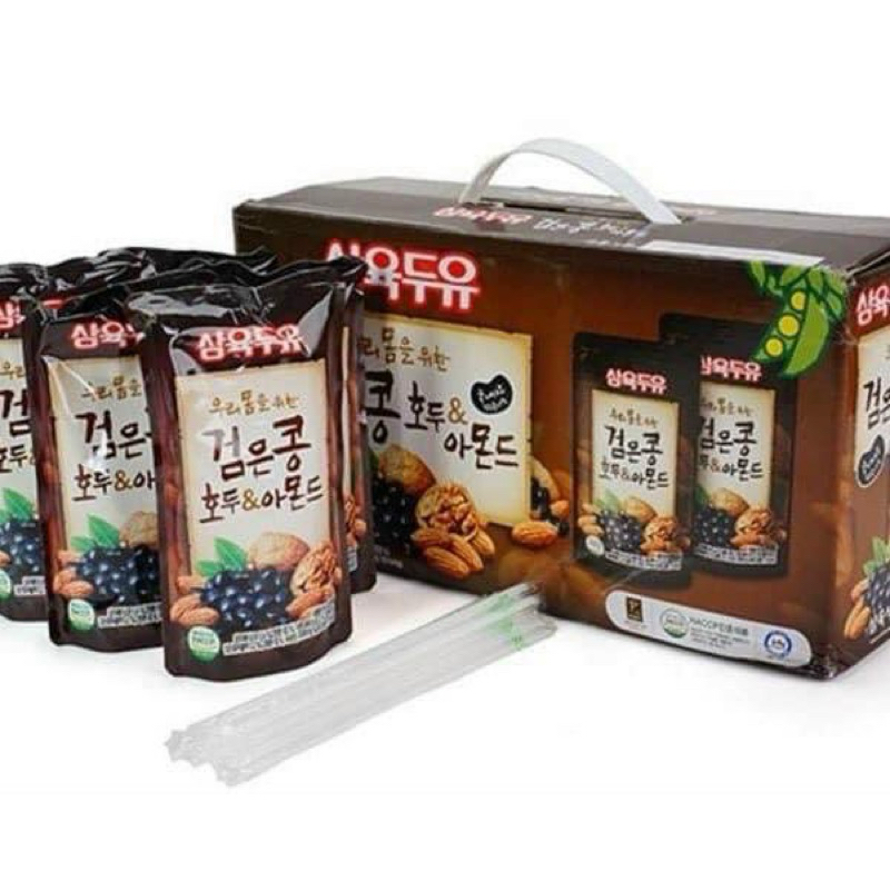 [DATE MỚI LIÊN TỤC] SỮA HẠNH NHÂN ĐẬU ĐEN HÀN QUỐC - thùng 20bịch