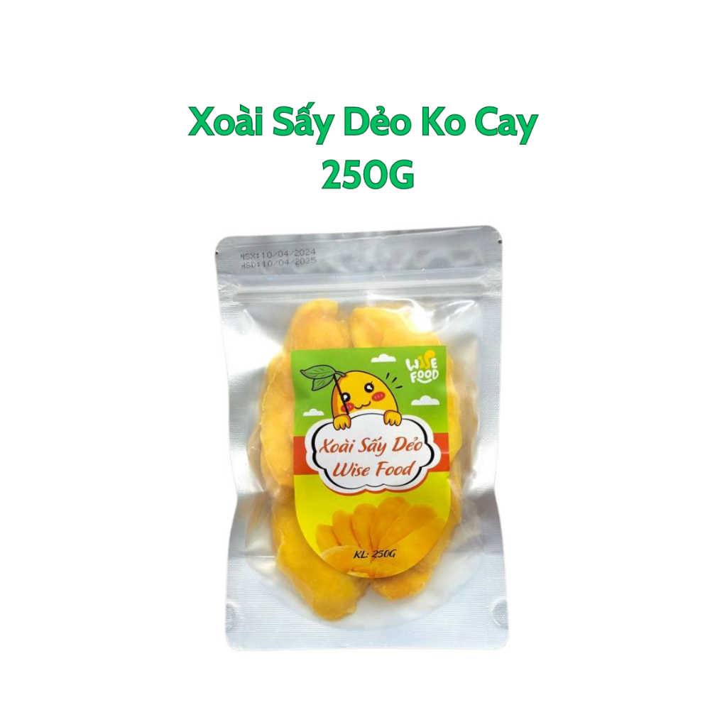 Xoài Sấy Dẻo Wise Food 250g -  KHÔNG CAY