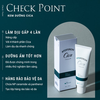 Kem Dưỡng Làm Dịu, Không Gây Kích Ứng, Nhờn Dính Cho Da Nhạy Cảm Elravie Atoferon Cica Cream 50ml