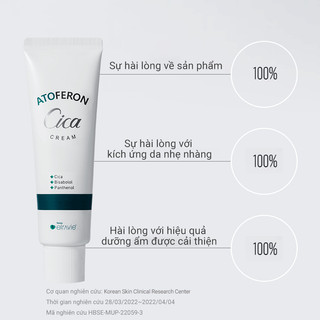 Kem Dưỡng Làm Dịu, Không Gây Kích Ứng, Nhờn Dính Cho Da Nhạy Cảm Elravie Atoferon Cica Cream 50ml