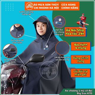 ( K7-CHẤT LIỆU Polyester - TỔ ONG ) Áo Mưa Choàng Siêu To Vải Dù Polyester Áo Mưa Sơn Thủy Trùm Toàn Thân Cỡ Đại Vải Dù