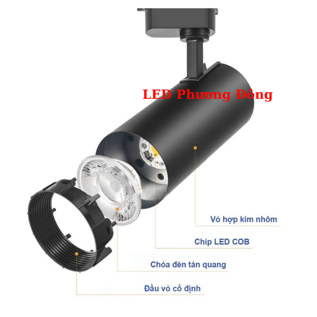Đèn Rọi Ray Ống Bơ Dài 12w, 20w, 30w ánh sáng Trắng - Vàng - Trung tính