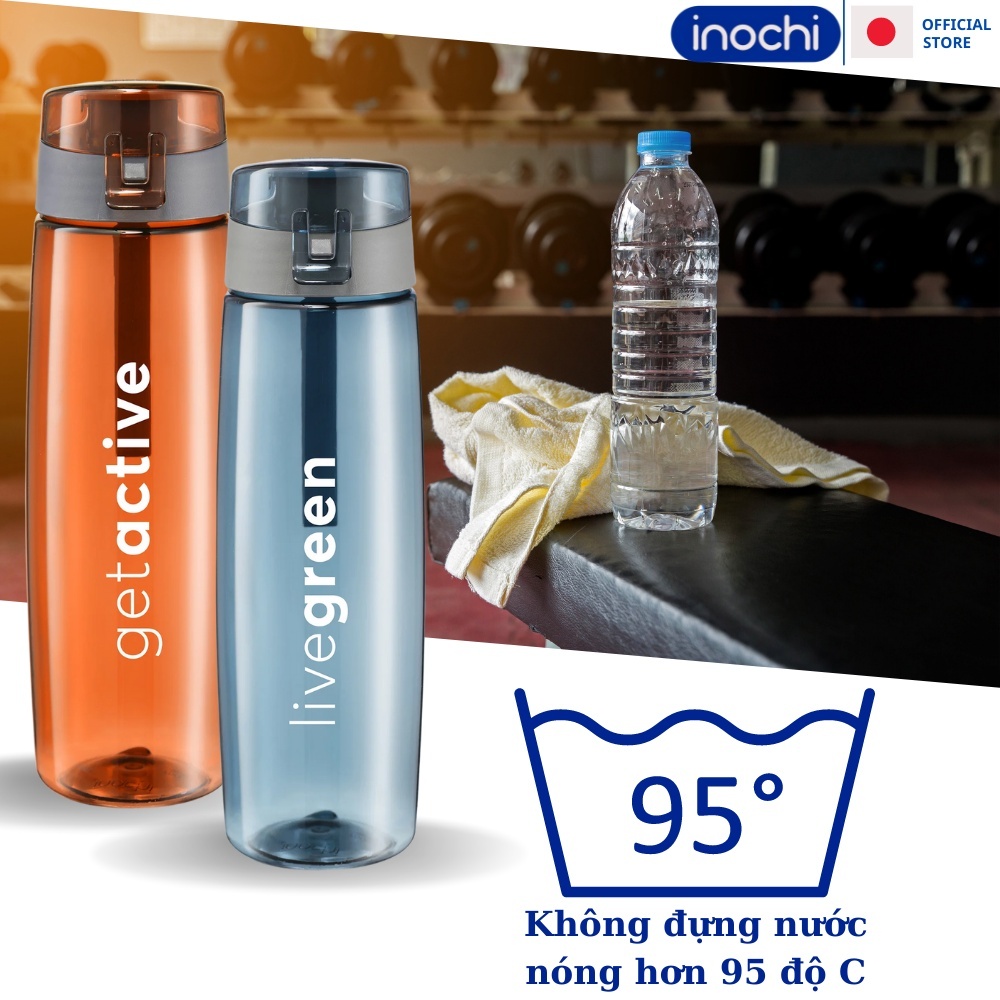 Bình nước thể thao mang đi chơi, đi làm, năng động Inochi- KITA ACTIVE 500ML và 700ML