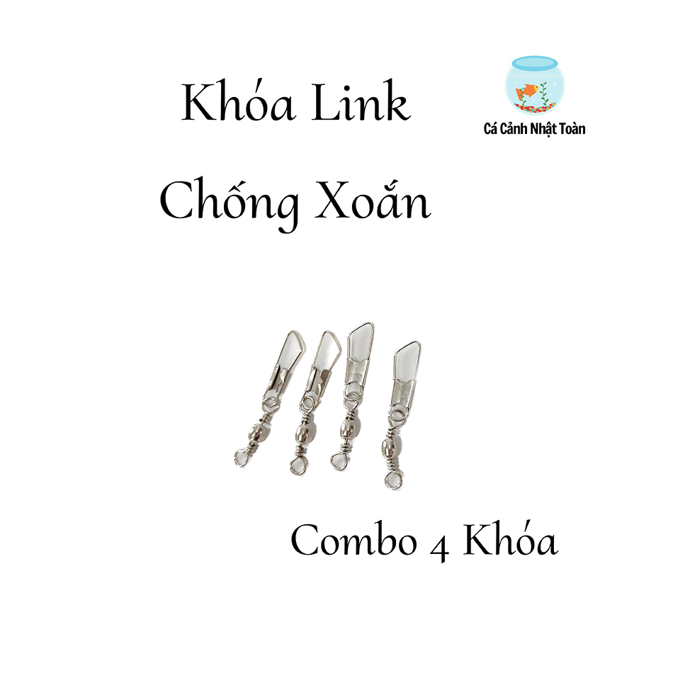 [COMBO 4 CÁI] KHOÁ LINK CÂU CÁ CHỐNG XOẮN PK1 (LOẠI THƯỜNG)