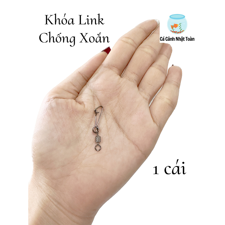 (3 CÁI) KHOÁ LINK CÂU CÁ CHỐNG XOẮN PK1 (LOẠI TỐT)