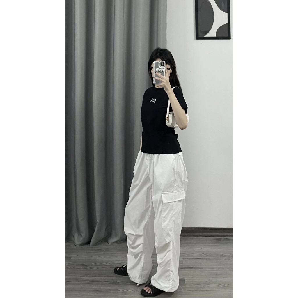 Áo baby tee nữ áo thun nữ cổ tròn tay ngắn black fearl hot trend A142 PANOSI | BigBuy360 - bigbuy360.vn