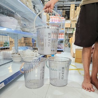 Xô nhựa trong 10L Hokori  đựng nước trong suốt dày dặn Việt Nhật cao cấp