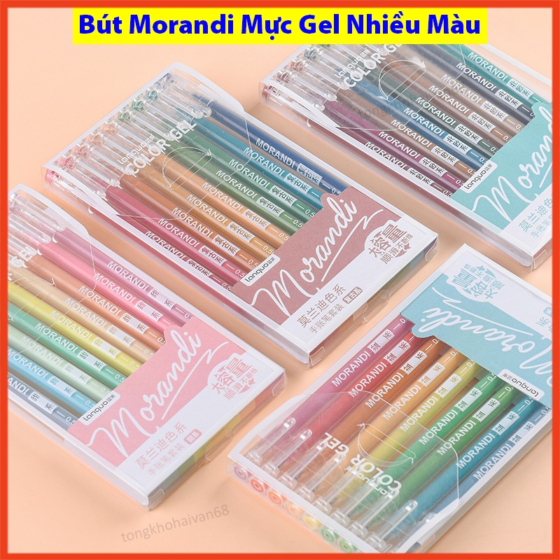 Set 9 bút gel nhiều màu Morandi ngòi 0.5mm bút màu dễ thương bút mực ...