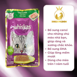 Pate Whiskas cho mèo gói 80g