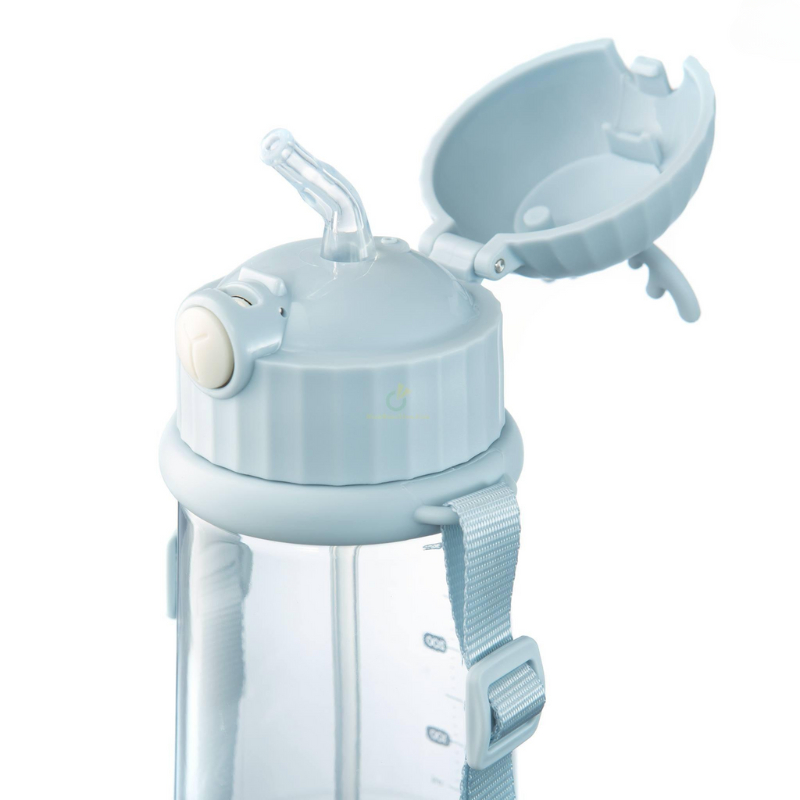 Bình nước Goki Rudy 450ml cho bé mang đi học gọn, nhẹ, dễ thương Inochi
