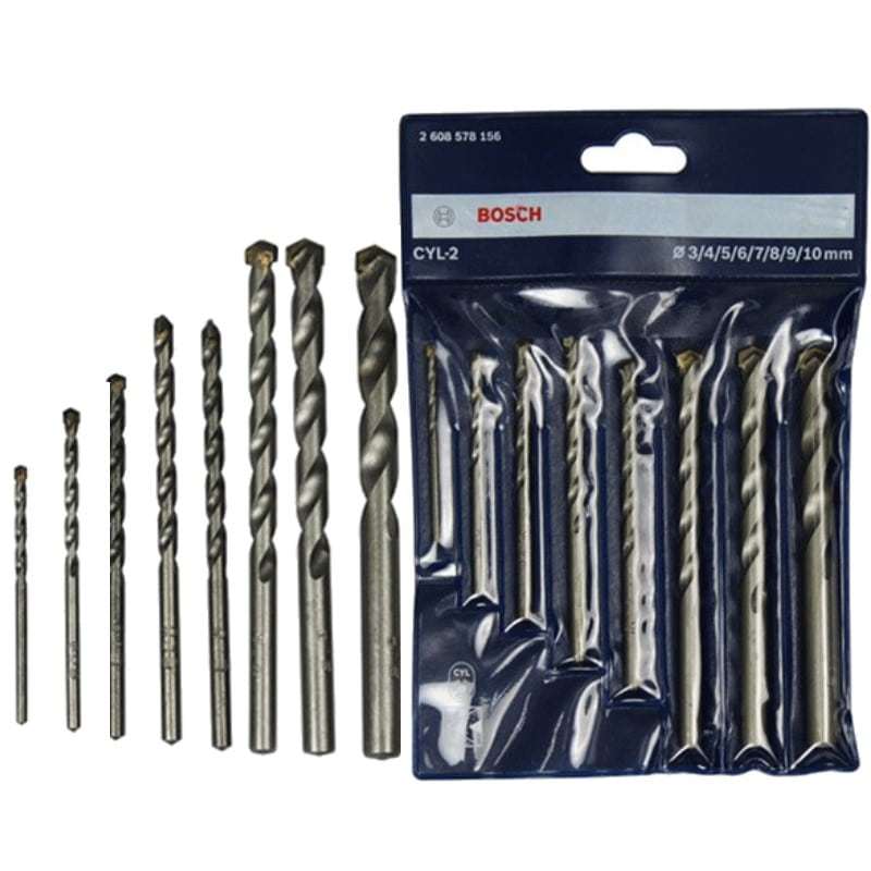 Bộ mũi khoan tường Bosch 3/4/5/6/7/8/9/10mm 2608578156