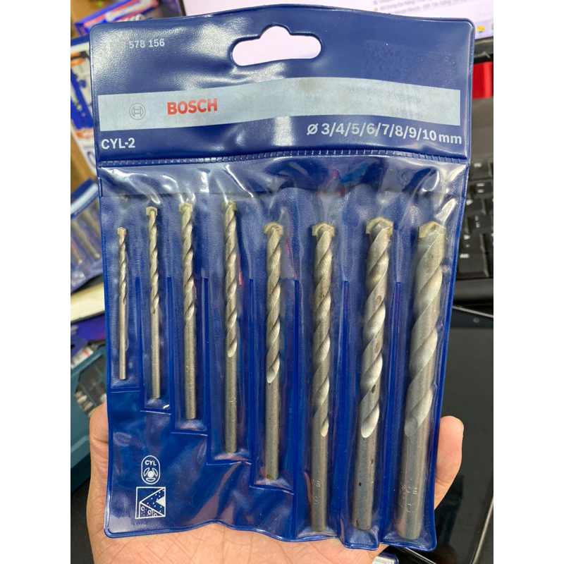 Bộ mũi khoan tường Bosch 3/4/5/6/7/8/9/10mm 2608578156
