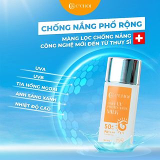 Sữa chống nắng phổ rộng C'CHOI dưỡng da sáng khoẻ - Daily UV Protection Milk SPF 50+, PA ++++
