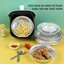 Set 10 khay bạc tròn dùng cho nồi chiên không dầu, chịu nhiệt đa năng tiện lợi khi nấu nướng