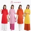 Áo dài cách tân dáng suông vải lụa Tây Thi, áo dài kết ngọc vải lụa tây thi trẻ trung sang chảnh MS05