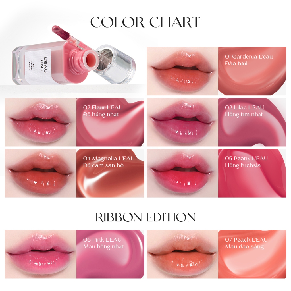 Ảnh Son tint bóng Thuần Chay Bbia Leau Tint (7 màu) 4.5g Bbia Official Store 4