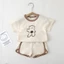 Bộ Đồ Cộc Tay Họa Tiết Gấu Yêu Cho Bé – Chất Cotton Mịn Mát, Co Giãn Tốt | Đủ Size 73–110
