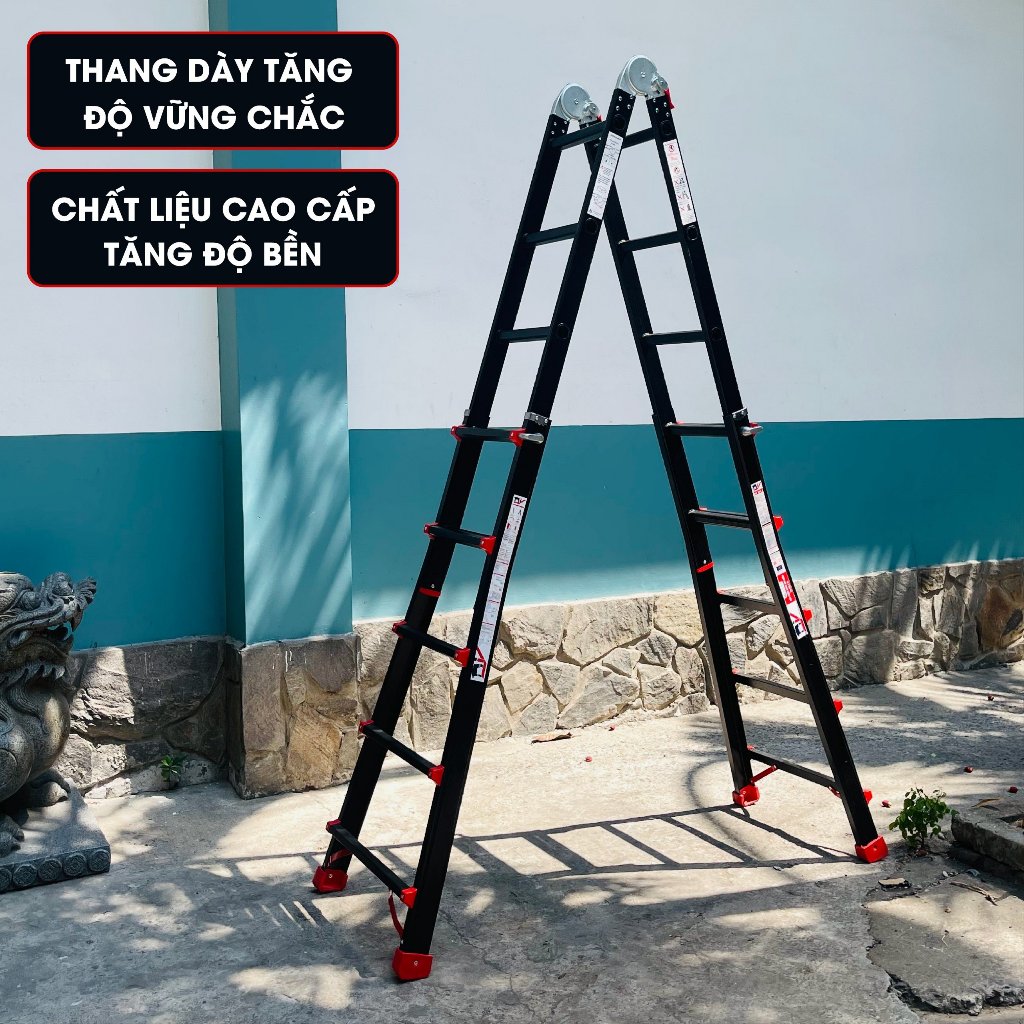 Thang nhôm gấp đa năng DIY MTL-45B chiều cao sử dụng tối đa chữ A 246cm, chữ I 512cm