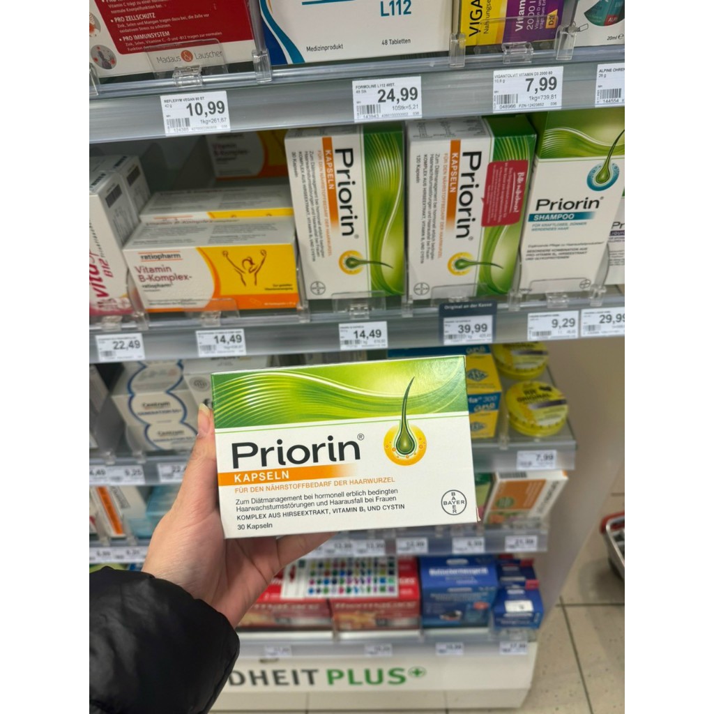 Viên uống hỗ trợ tóc Priorin Của Đức, Hộp 30 viên {Chuẩn Nội Địa Đức ...