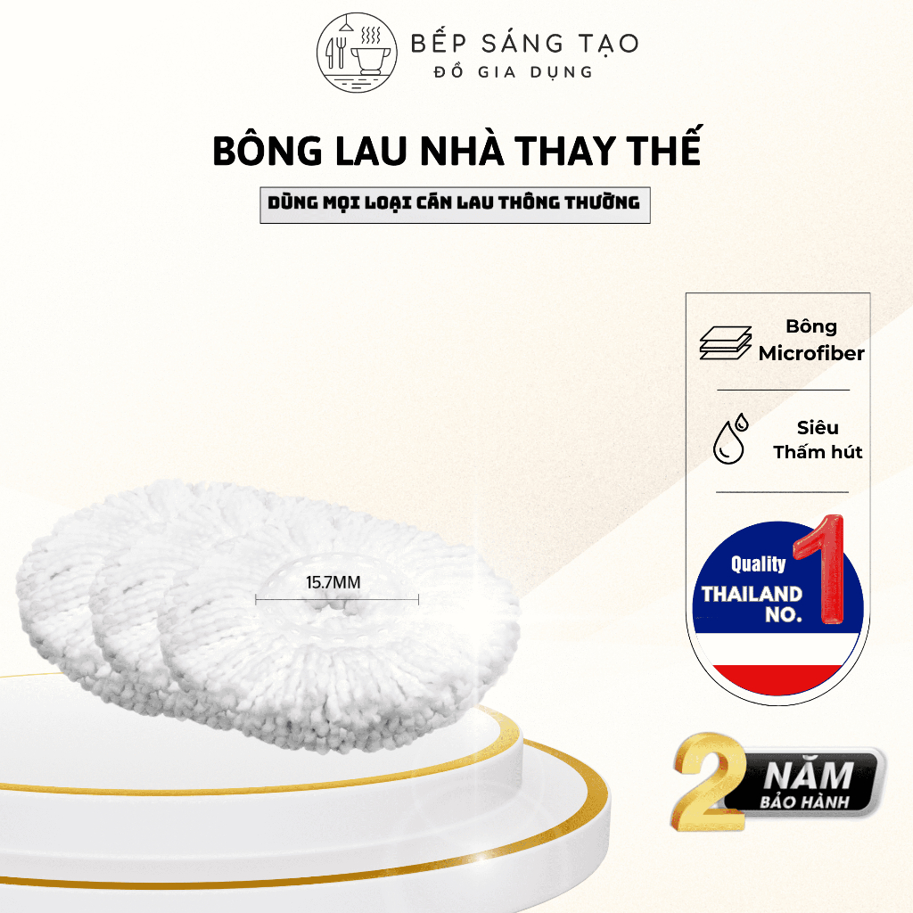 Bông lau nhà thay thế 360 miếng lau nha thay thế chổi xoay 360 độ