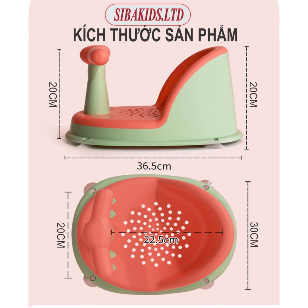 Ghế Ngồi Tắm Chống Trượt Tiện Lợi Dành Cho Bé Từ 6 Tháng Trở Lên