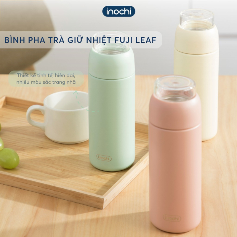Bình pha trà giữ nhiệt Fuji Leaf 450ml INOCHI