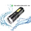 Đèn pin LED siêu sáng mạnh mẽ Đèn pin ngoài trời USB Pin công suất cao Đèn pin chiếu sáng từ xa