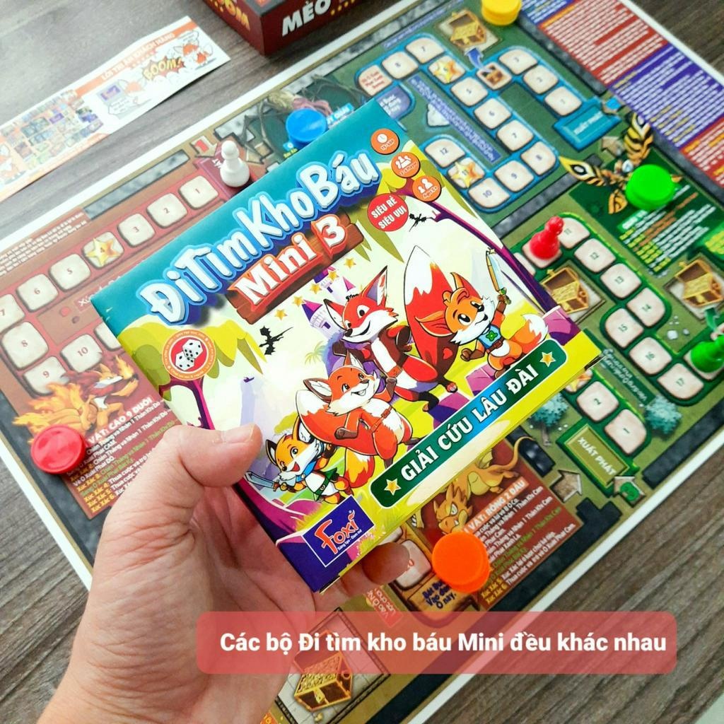 Đồ Chơi Board Game - Đi Tìm Kho Báu Mini - Đồ Chơi Phát Triển Tư Duy Dễ Chơi Vui Nhộn