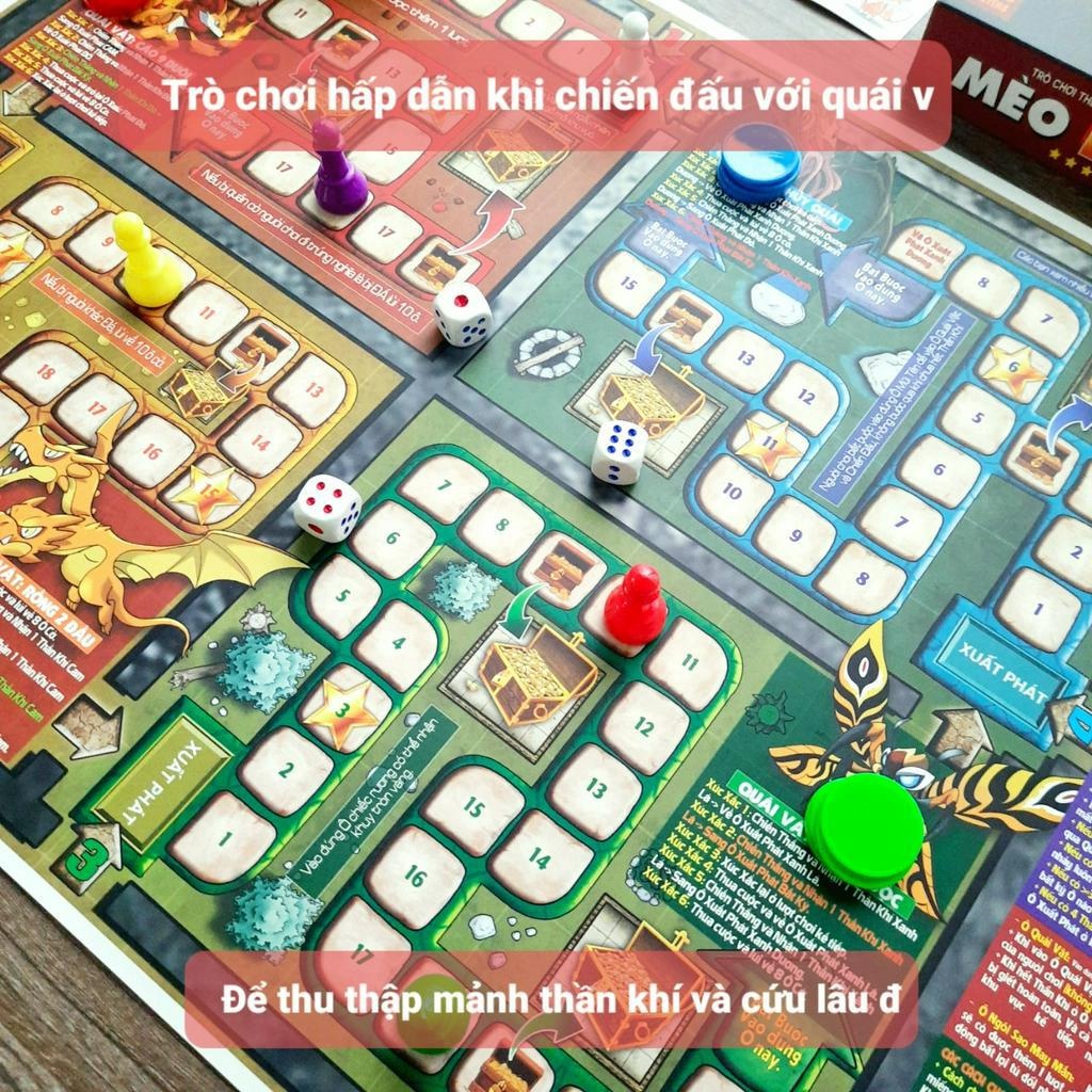 Đồ Chơi Board Game - Đi Tìm Kho Báu Mini - Đồ Chơi Phát Triển Tư Duy Dễ Chơi Vui Nhộn
