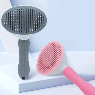 Lược chải lông thú cưng - có nút bấm tách lông tự động khỏi lược __