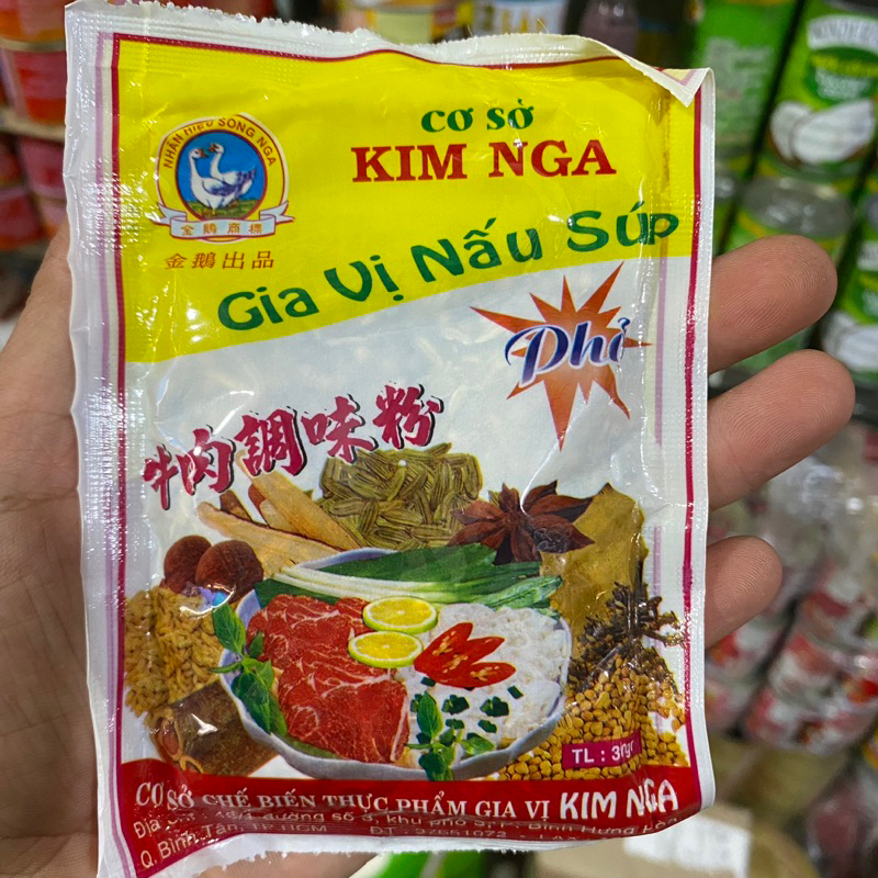 Lốc 10 Gói Gia Vị Nấu Súp Phở Kim Nga Gói 30g | Shopee Việt Nam