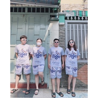 [RẺ VÔ ĐỊCH] Bộ Quần Áo Form Rộng Unisex Nam Nữ Họa Tiết BIA TIGER BẠC Sét Thể Thao bóng chày KL2