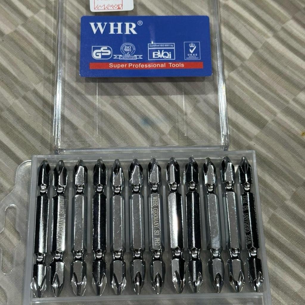 (Lẻ) Mũi Bắn Vít, đầu bắn vít 2 dầu 4 cạnh, mũi vít đầu 3 ke WHR 65mm Chất Liệu Thép Hợp Kim Cao Cấp, có nam châm