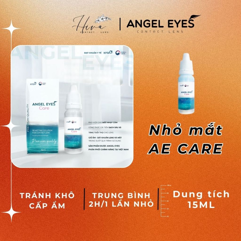 Nước nhỏ mắt cao cấp cho mắt nhạy cảm Angel Eyes Care 15ml - Hiva Lens ...