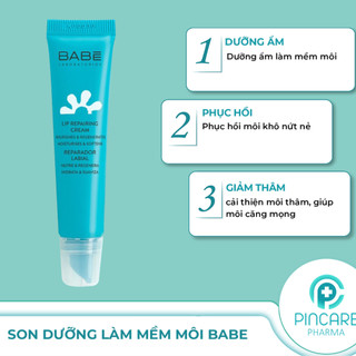 Son dưỡng Babe BABÉ Lip Repairing Cream 15ml Duduhouse
