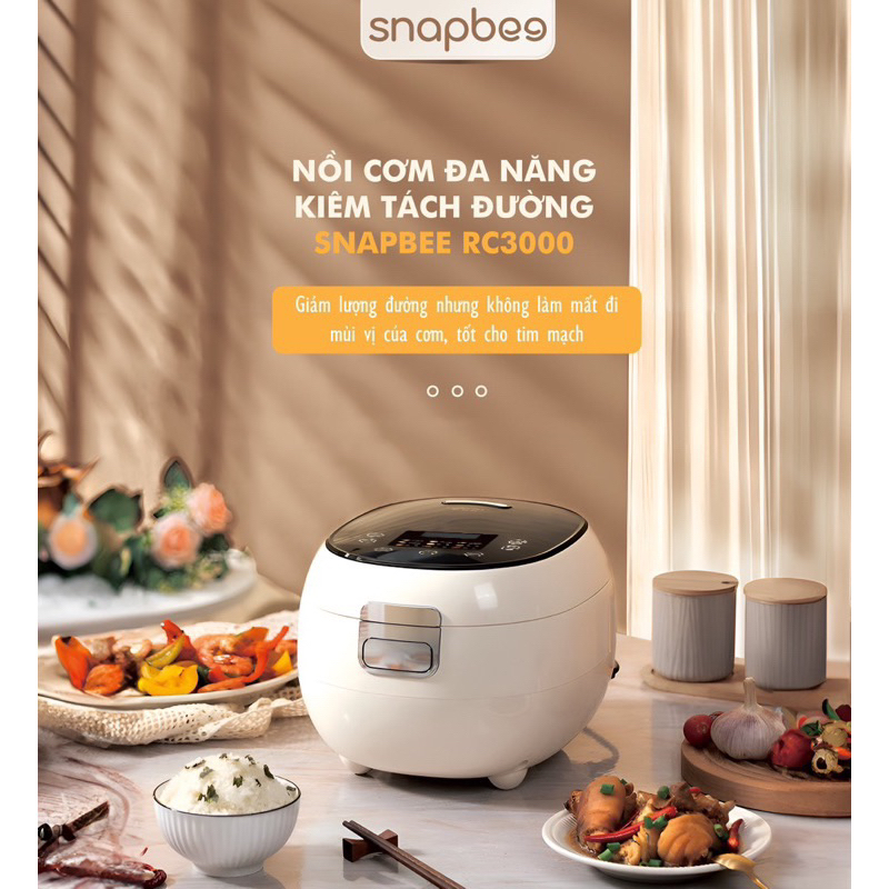(BH 24 tháng) Nồi cơm tách đường đa năng Snapbee RC3000 | Shopee Việt Nam