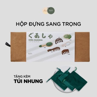 Lược Gỡ rối, Massage, Tránh Rụng Tóc - Tóc Mây Má Đào - KIRA GUASHA