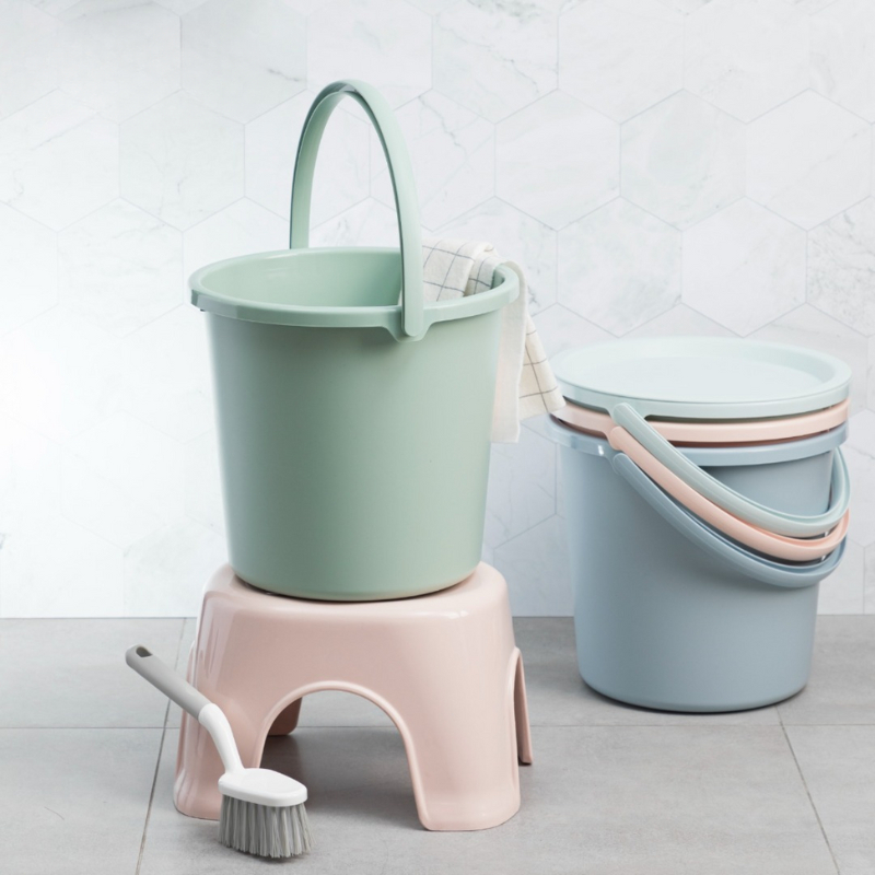 CHÍNH HÃNG INOCHI - Xô nhựa cao cấp có nắp đậy Notoro size 11L - 14L - nhiều màu pastel xinh xắn