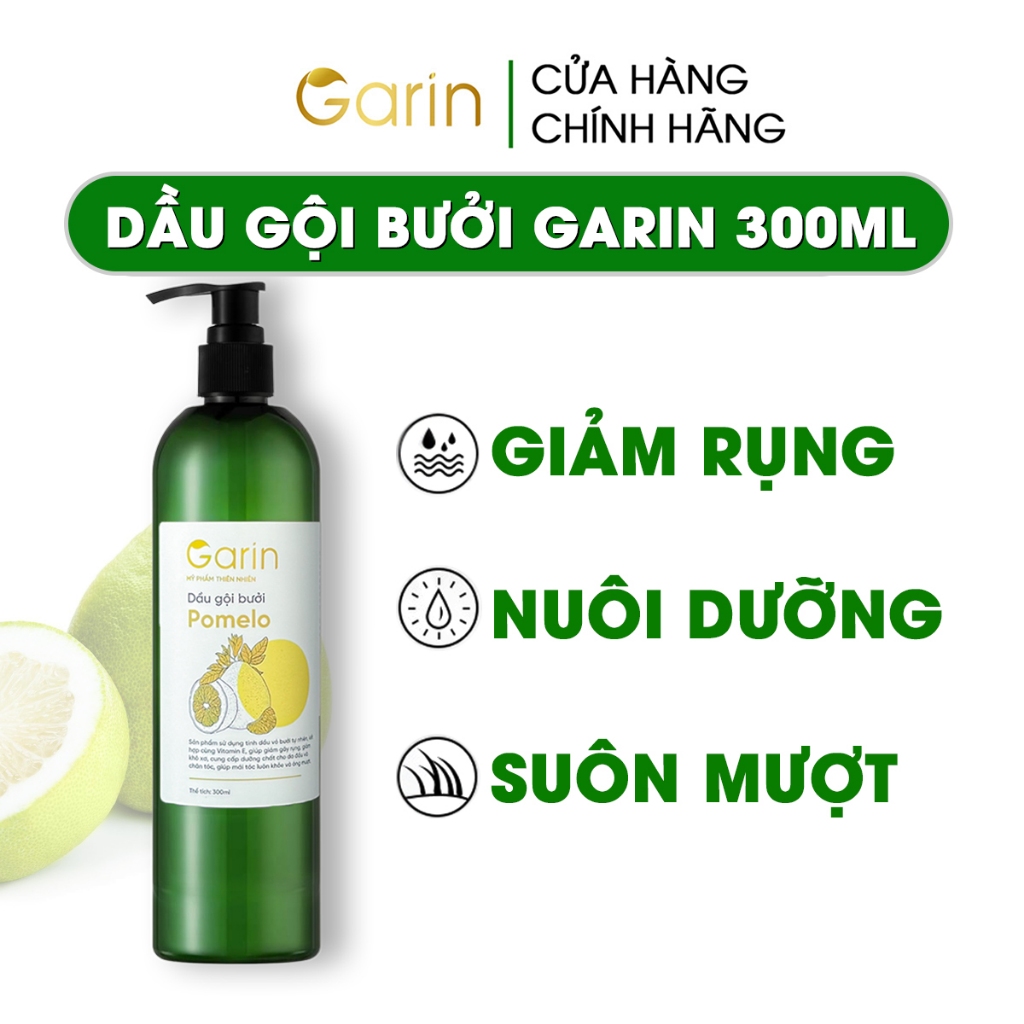 Ảnh Dầu gội đầu bưởi kích mọc tóc nhanh Garin 300ml làm sạch tóc và da đầu giảm rụng làm dày dưỡng tóc 1