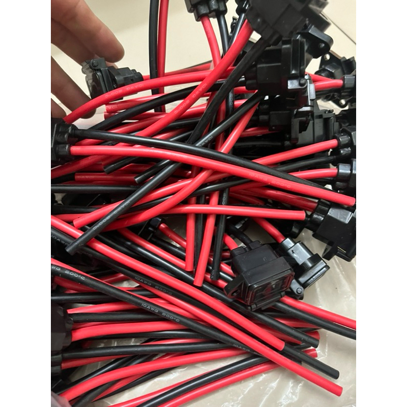 Rắc cắm sạc xe điện dây to 10AWG phụ hợp khi lên vottol hay ic mạnh phụ tùng phụ kiện