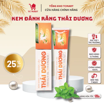 Kem đánh răng dược liệu Thái Dương 150g - Làm sạch mảng bám & vết ố vàng trên răng, giữ răng luôn trắng sáng tự nhiên